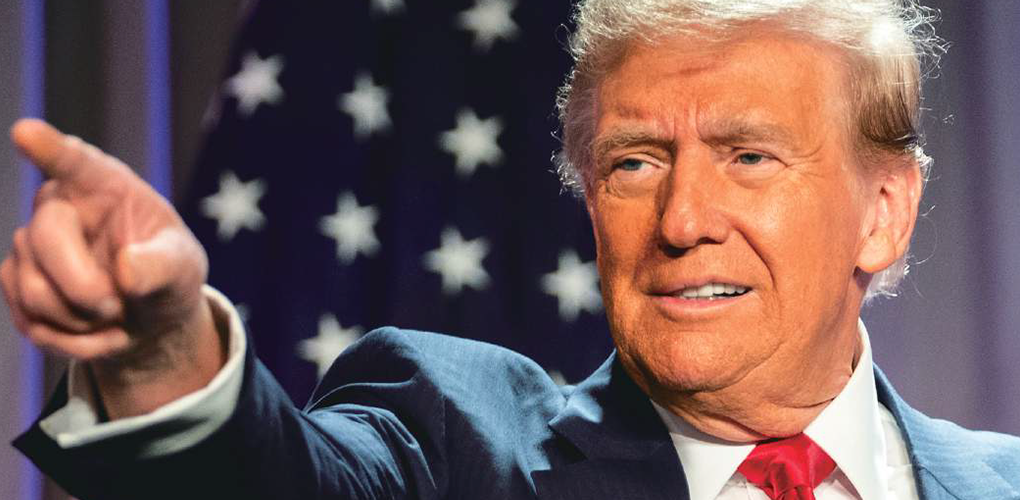 연설 중인 도널드 트럼프의 모습